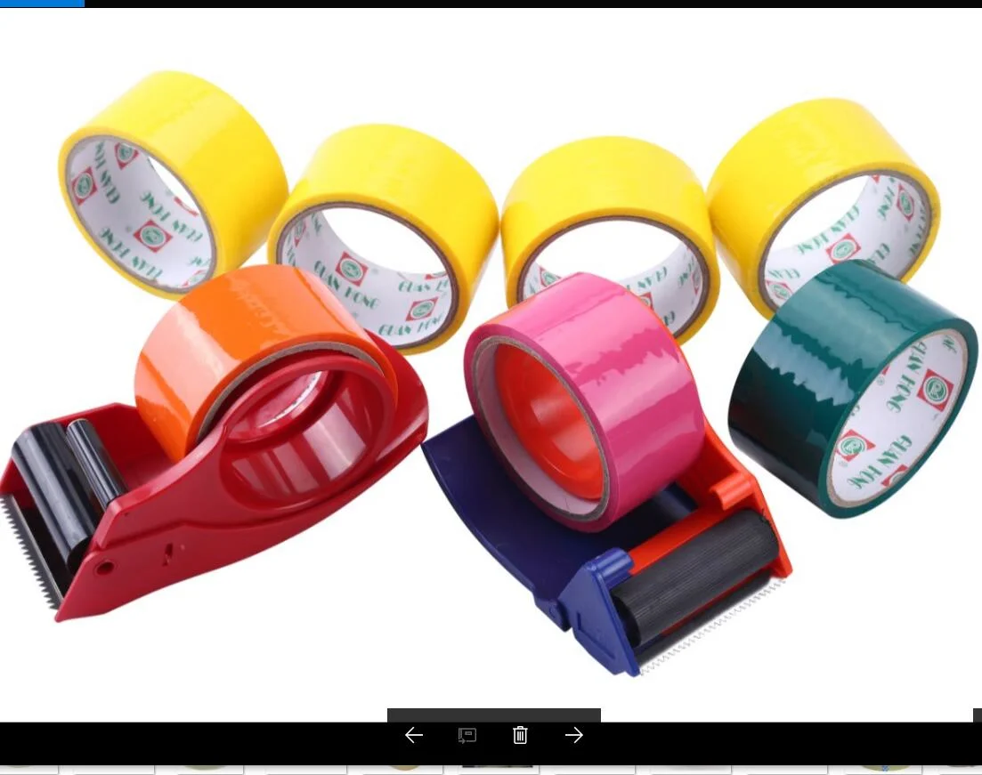 Packing Tape All Colors Red/Yellow/Blue/Green/Pink/White/Tan/Brown Brand Name Solvent Based Acrylic Glue Water Based