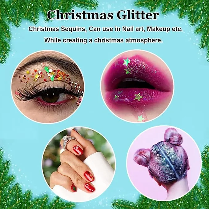 100g cosmétique de l'artisanat de Noël convenable Glitter Glitter holographique