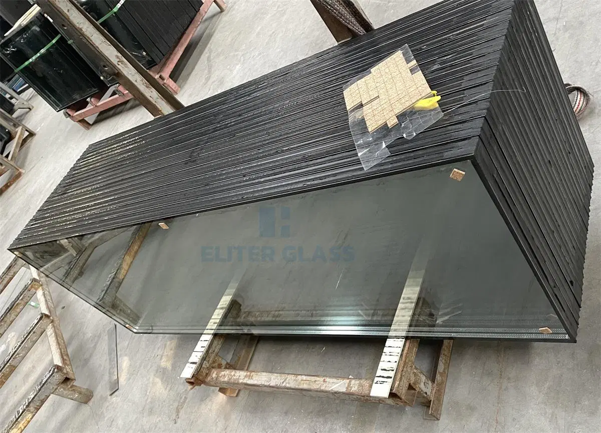 China Manufacture Esg/Vsg Tempered Toughened Laminated Reflective Low E Insulated Glass for Windows Door Curtain Wall Skylight Facades