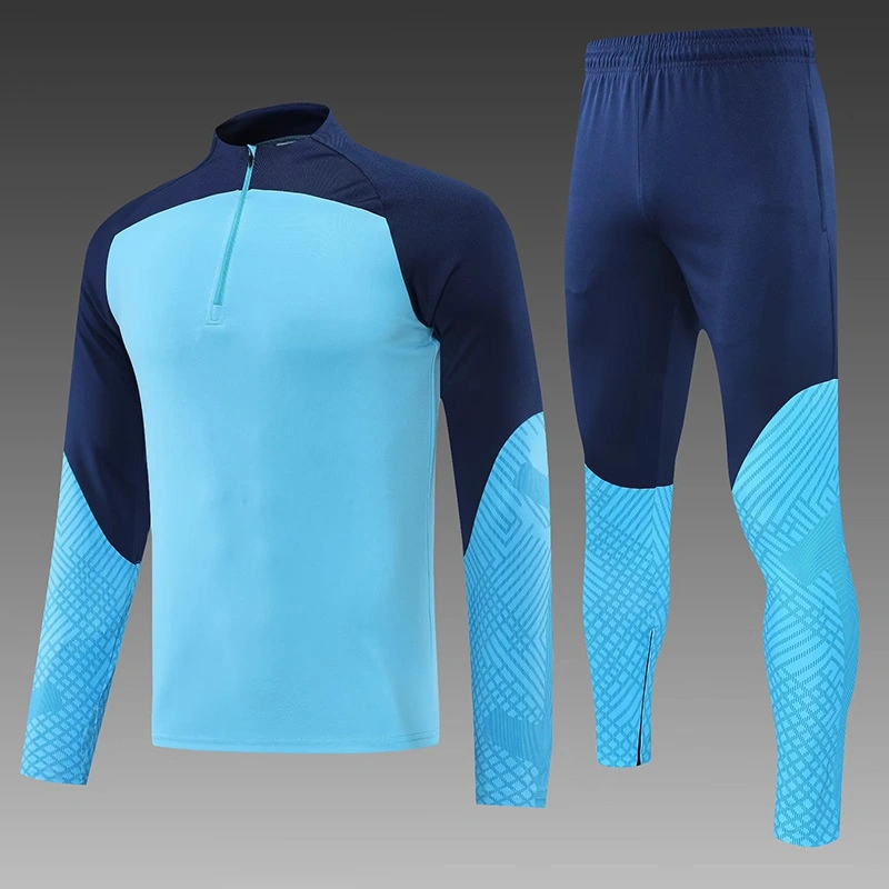 2022 Spring New Soccer Jersey Training Set Half Zip