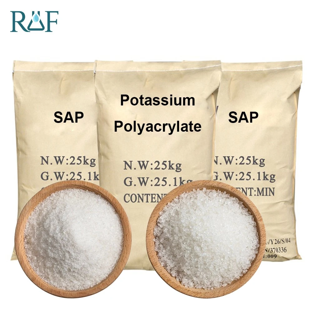 El Potasio Polyacrylate basada en cristales de polímero de la humedad