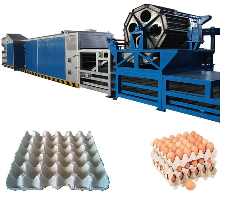 plateau à œufs entièrement automatique du papier professionnel Ligne de production avec la ligne de séchage