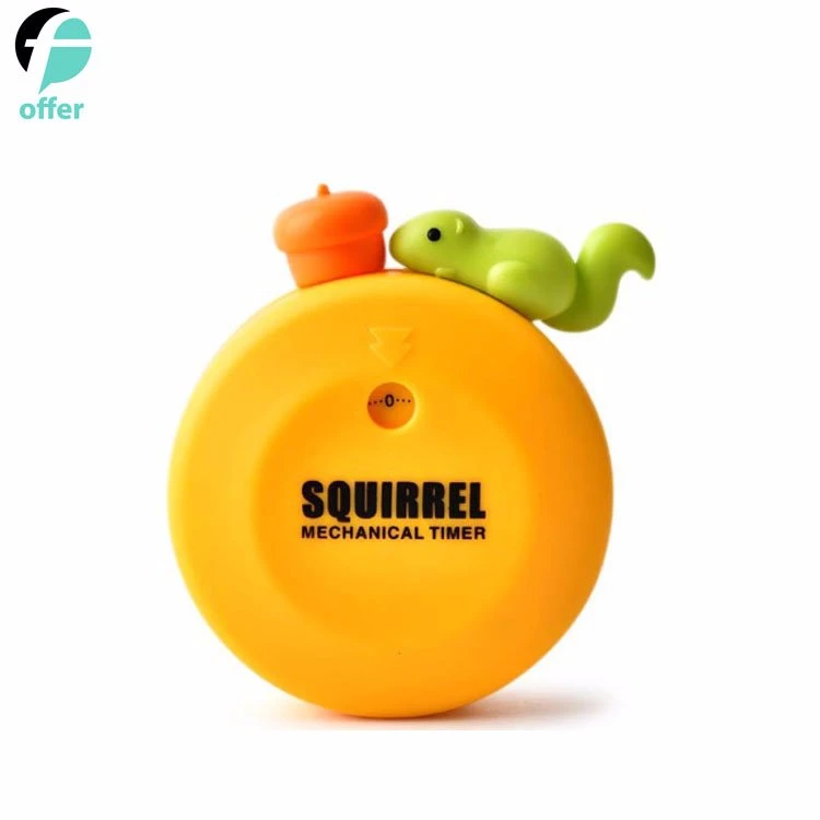 Kitchen Craft Mechanical Wind up 60 Minutes Timer 360 Degree Rotating Cute Animals Time Timer