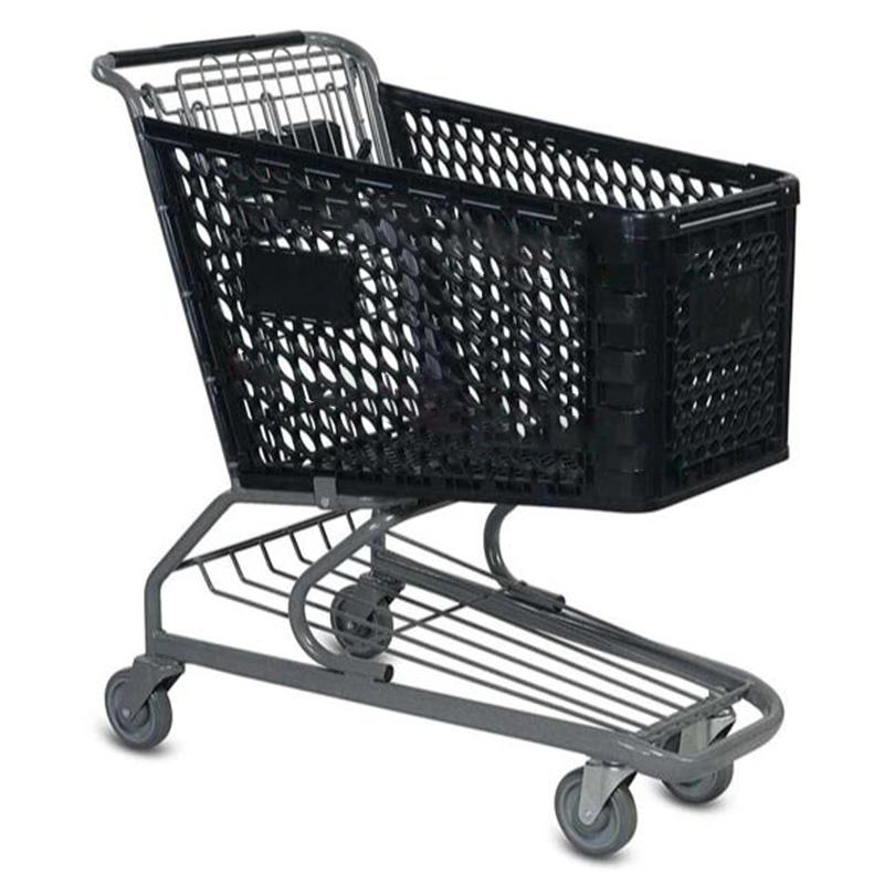 Top Quality Plastic Basket Shopping Trolley (JT-EP)