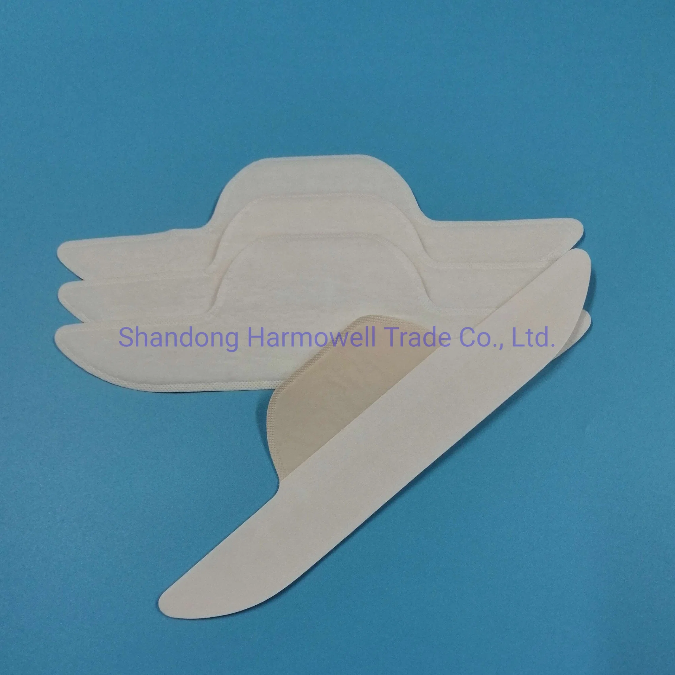 Disposable Collar Protector Sweat Pads White Collar Self-Adhesive Neck Liner Pads