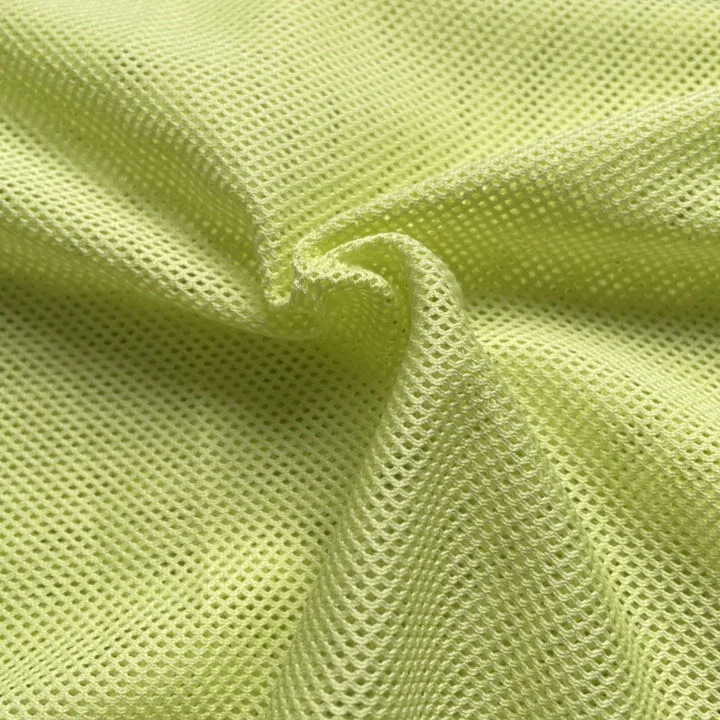 2*2 Tissu en maille 100% polyester Tissu extensible dans les 4 sens pour les hauts en maille Chaise en maille Vêtements de sport Doublure d'uniforme scolaire