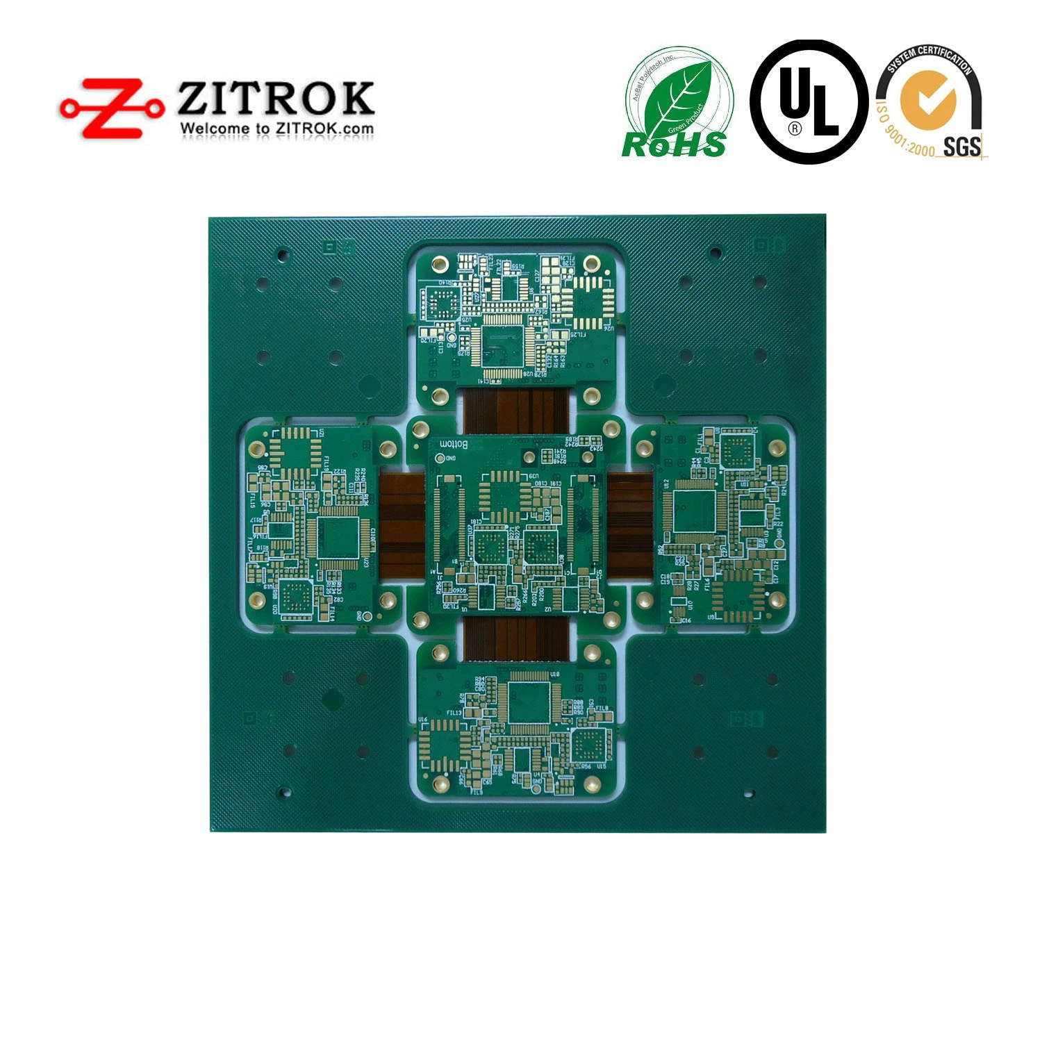 0.5mm Pitch Flex Connector PCB, FPC Connector PCB Board Prototype Production