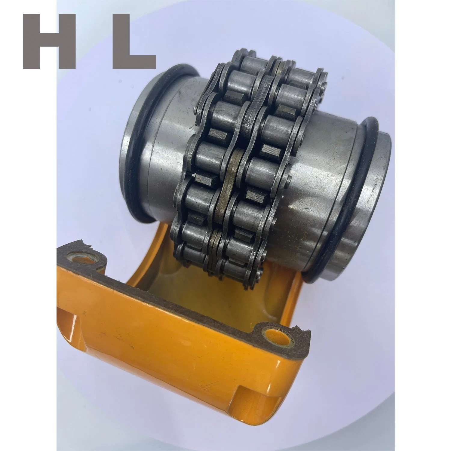 Machinery Part Roller Chain Coupling Aluminum Case with Sprockets Shaft Flexible Coupling KC6018