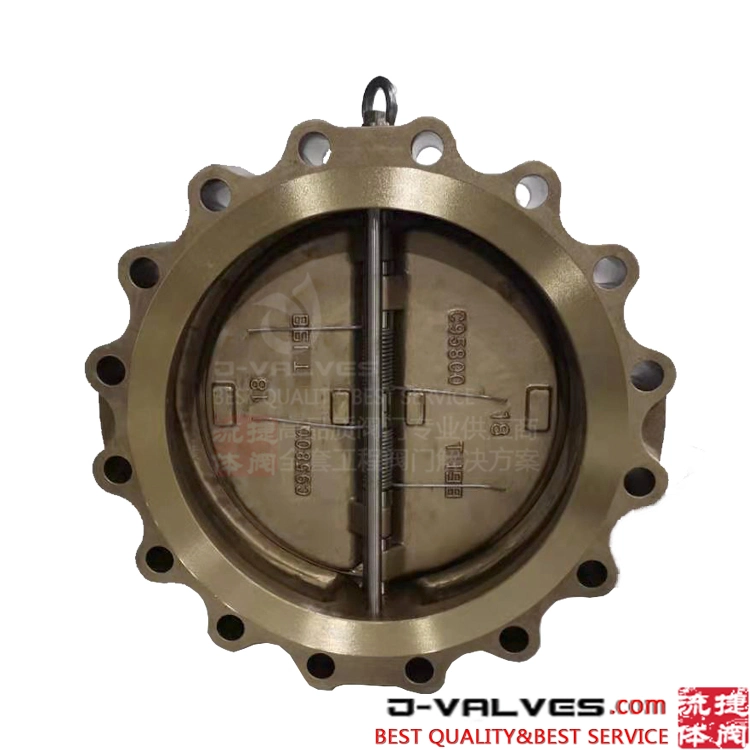 10" Wafer Type Nickel Aluminum Bronze Flap Check Valve Bronze Disc