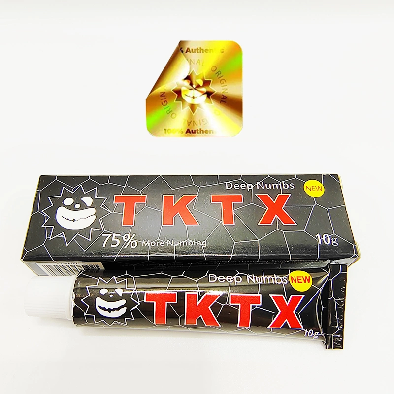 Пластиковая хирургия лица Оптовая 10г Tktx Orange 75% Анэстетический крем Tktx 75% Желтый нумб нумбирование крем