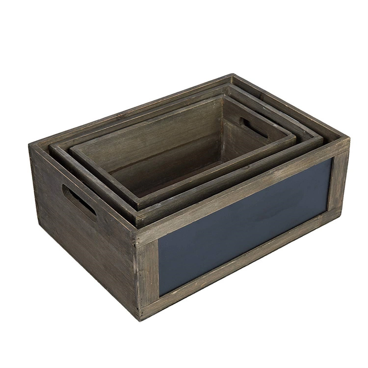 Fabricante de madera de Paulownia madera Caja de almacenamiento de verduras lleva en el cuerpo, de madera Multi-Model Caja de almacenamiento de alimentos