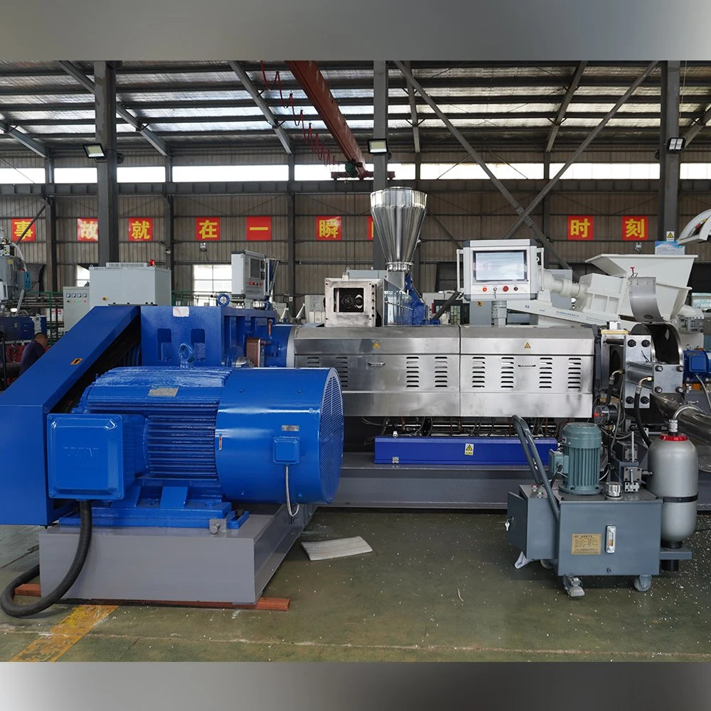 Double Stage Extruder Making Machine Plastic Filler Pelletizing Line PP PE Calcium Carbonate