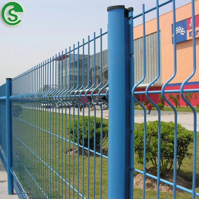 3D Triangular Bending PVC Welded Wire Mesh Fence Boundary Wall Security Protection for Outdoor Garden