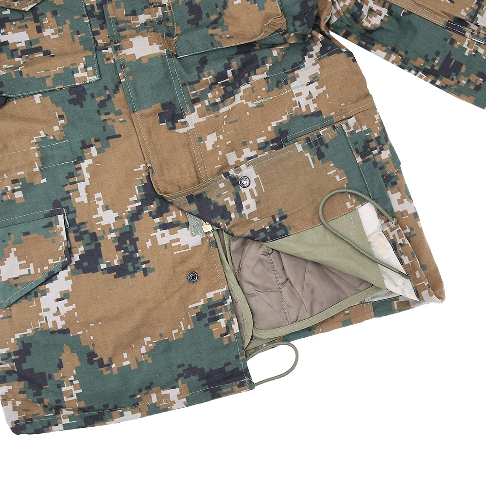 Caja de seguridad doble uniforme del ejército militar Oftshell resistente al agua de la selva de la policía de camuflaje Woodland M65 de la Chaqueta de invierno de Tácticas