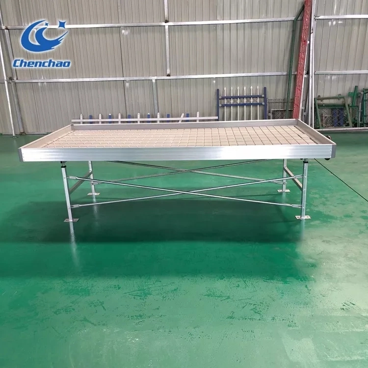 Good Service Plastic Sheet Production Greenhouse Bench Table Garden Rolling Bed Xinhe