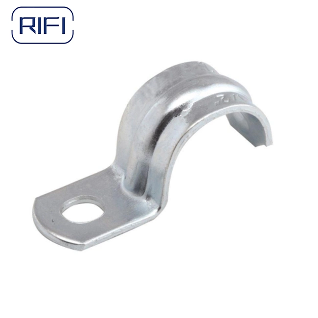 EMT Conduit Strap Galvanized Steel Elcectrical Conduit Fittings One Hole Strap