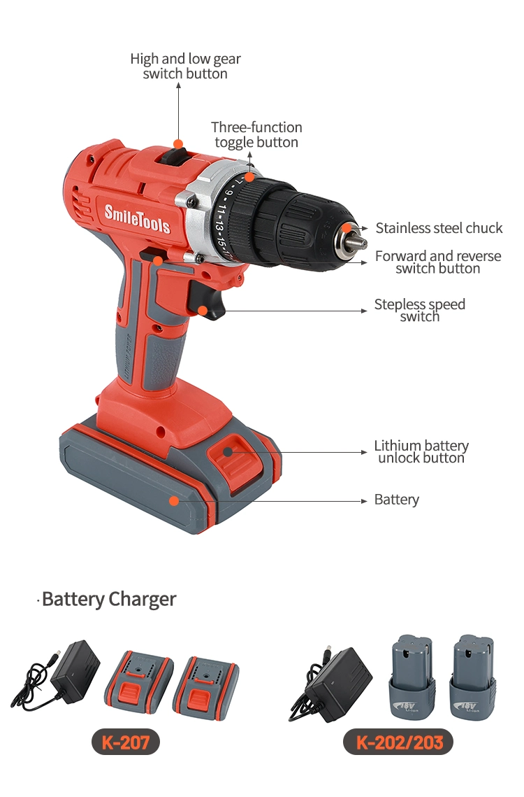 New Mini Power Tools Hand Portable Professional Cordless Electric Drill Machine