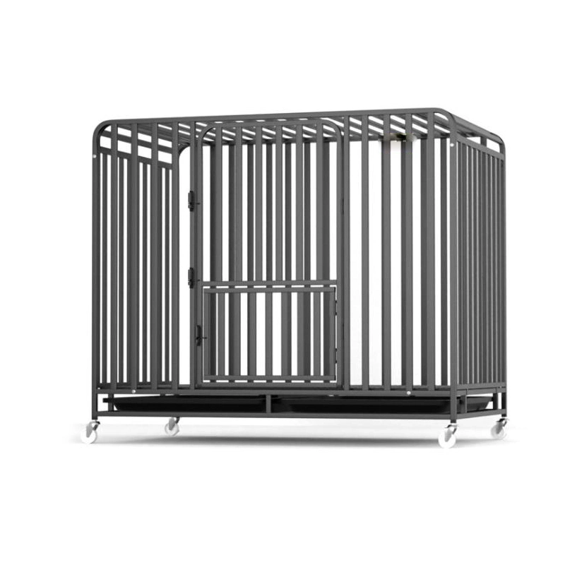 2023 Wire Dog Cages Metal Dog House with Divider Pet Carrier