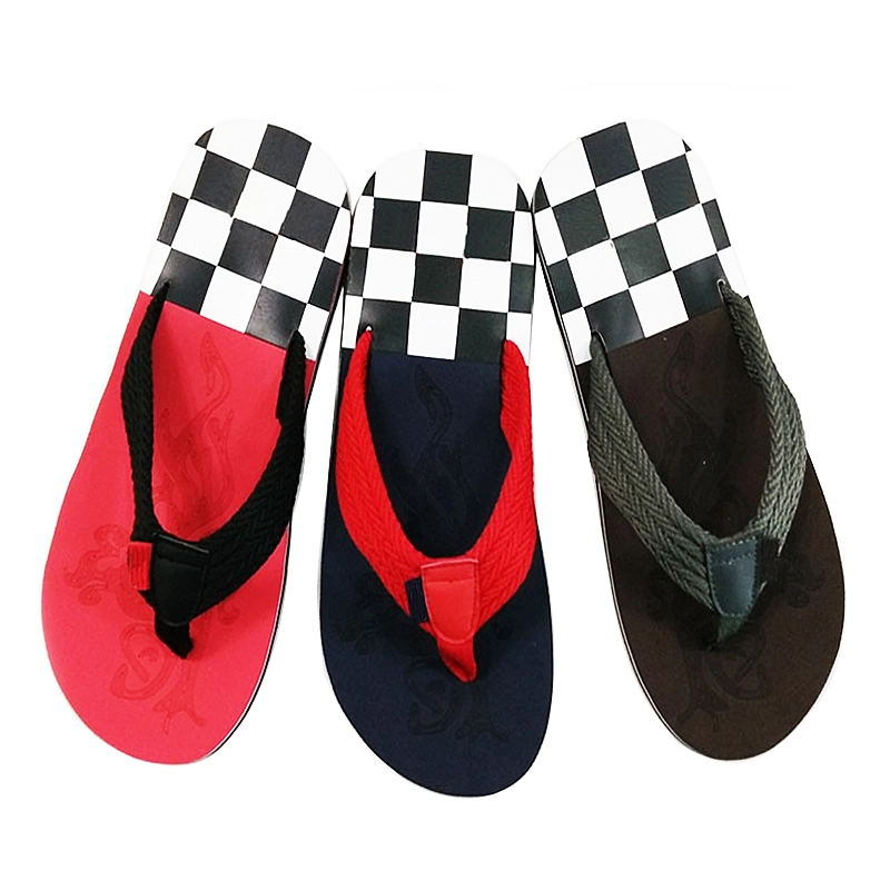 Men Chappal Design Non-Slip Slippers Thongs Flip Flops Male Bedroom Shower Slippers Beach Walking Sandals for Boys EVA Footwear