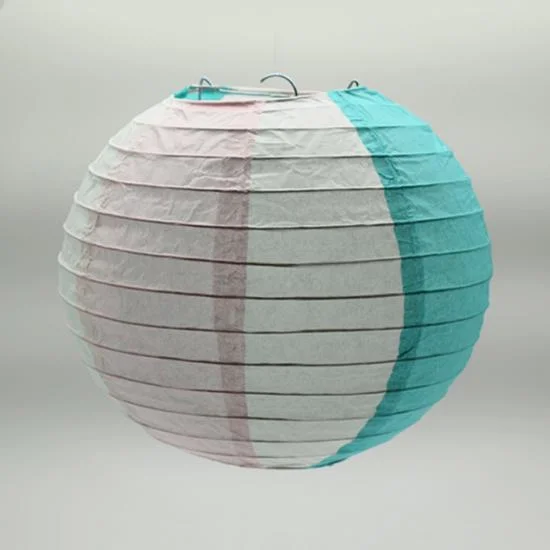 Rice Paper Solid Color Available Chinese Round Paper Lamp Hanging Decorations