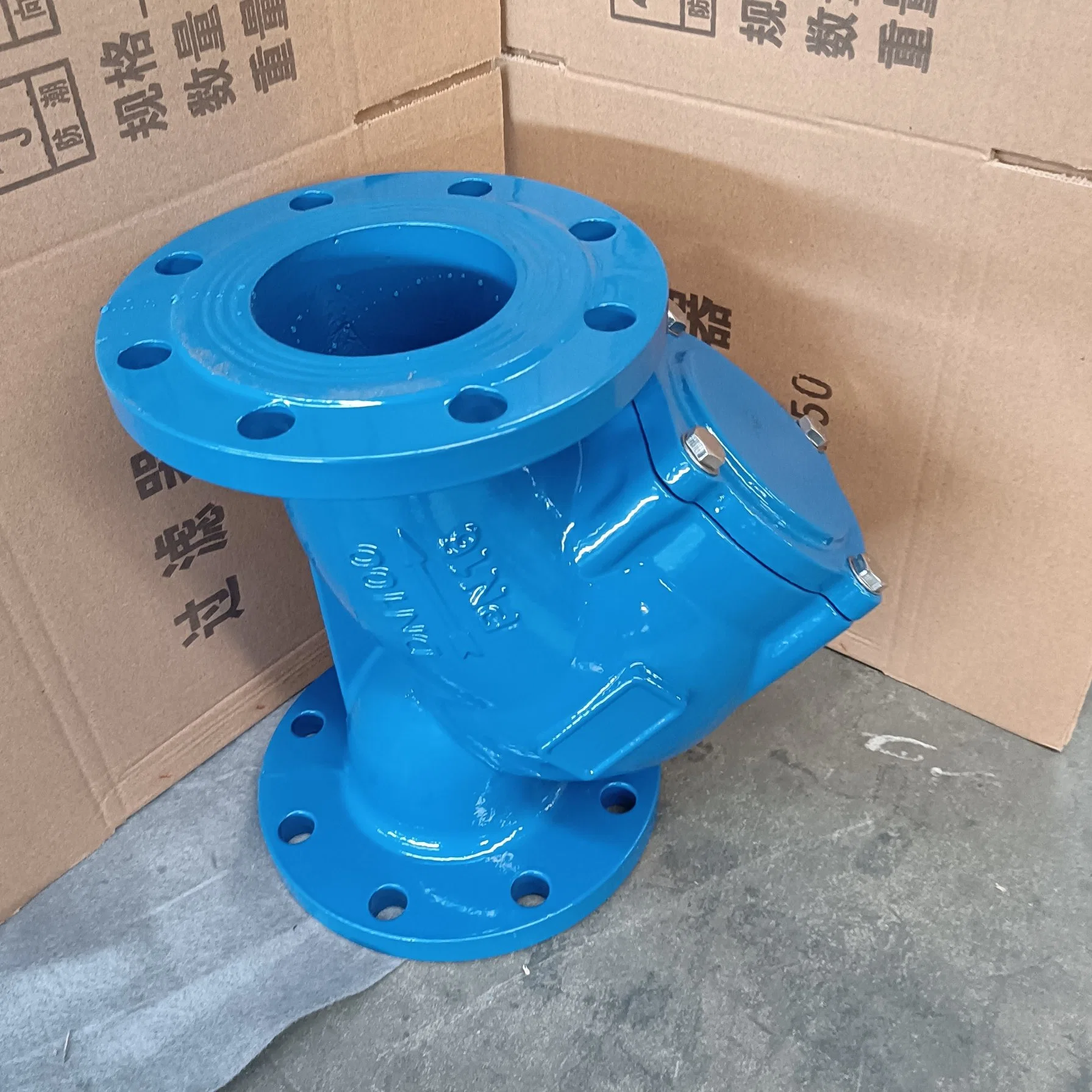 Pn16 DN50 Ductile Iron Y Strainer Flanged Pricesr Water Pipeline