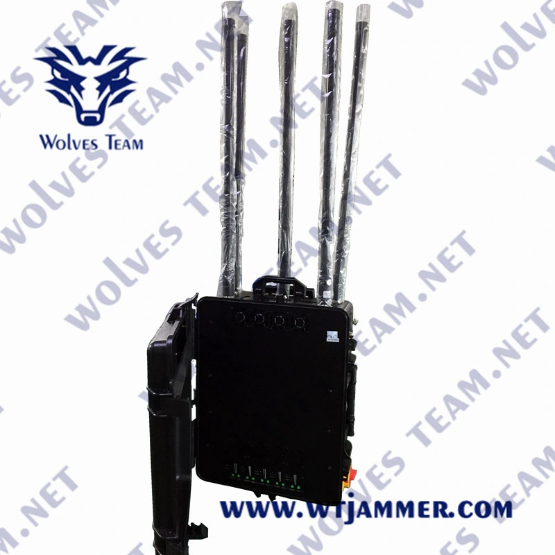 IP65 portátil GSM CDMA 3G 4glte 5g WiFi GPS VHF Interferencia de señal de teléfono móvil UHF Lojack