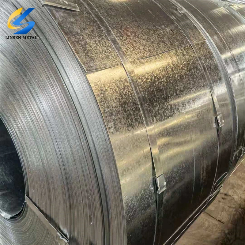 G90 ASTM A924 A653 Hot Dipped Zinc Coated 0.12mm/0.2mm/0.3mm/0.4mm/0.5mm/0.6mm/0.7mm Third Party Inspection Available Galvanized Steel Coil with Certificate