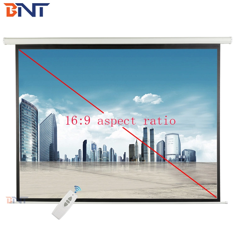 Bnt 100 Inch Projector Electric Screen with Super Quite Synchronous Motor