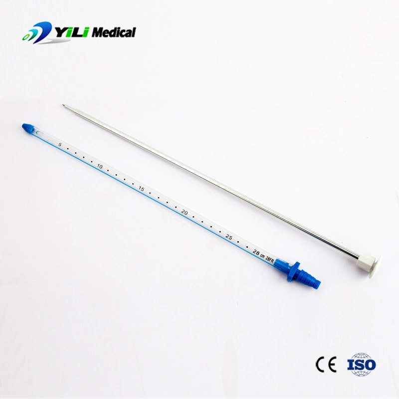 Disposables Thoracic Tube Silicone Drainage Tube Medical Product