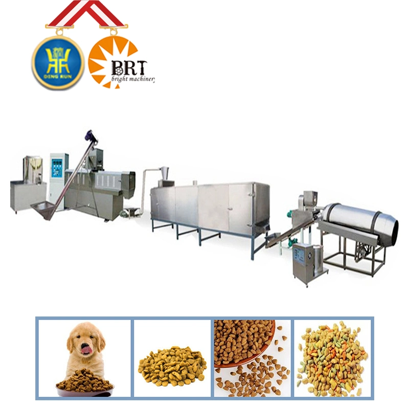 Dry Pet Food Manufacturing Machines Dog Feed Making Extruder Processing Line