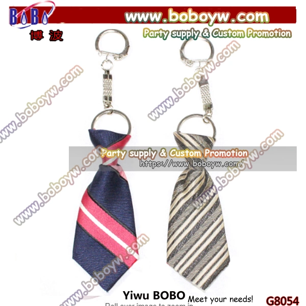Custom Logo Schlüsselanhänger Promotion Geschenk Krawatte Schlüsselanhänger Schlüsselanhänger Geschenk Weihnachtsgeschenke mit Schlüsselhalter (G8054)