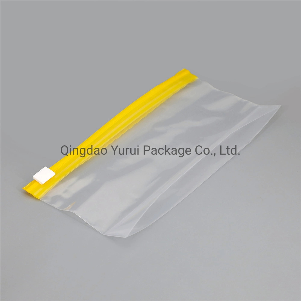 LDPE/HDPE Customized Logo Slider PE Bag for Colour Zip Lock