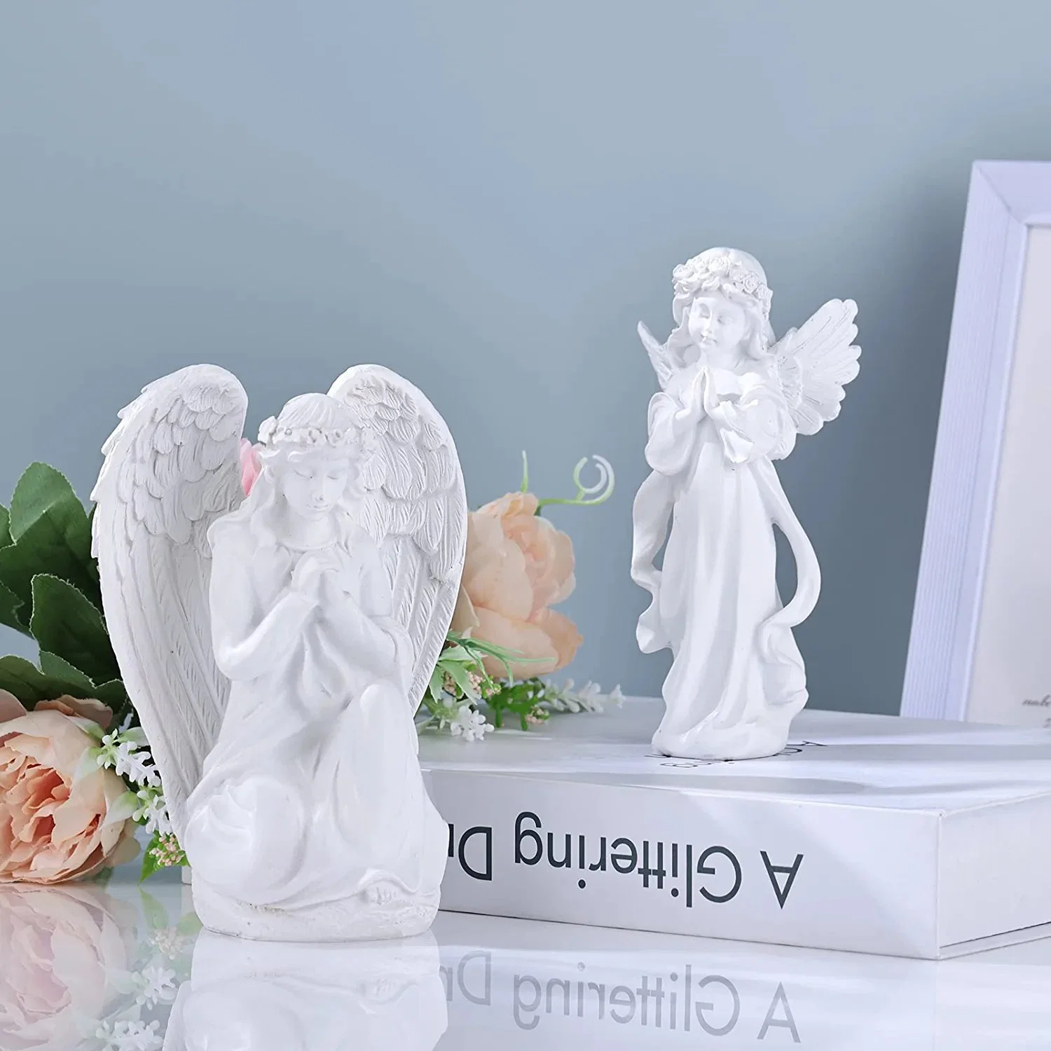 Kniend Bester Engel Statue Wächter Memorial Cherub Skulptur