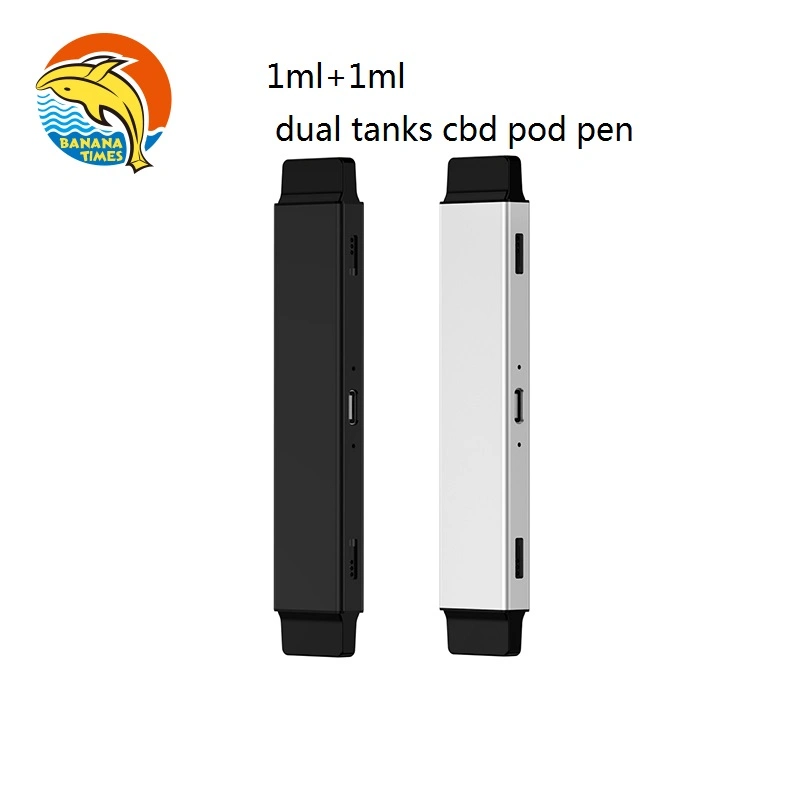 Private Label Vaporizer Pen Mayoreo de bobina cerámica vacía 2ml Doble Pod vacío imposible VAPE