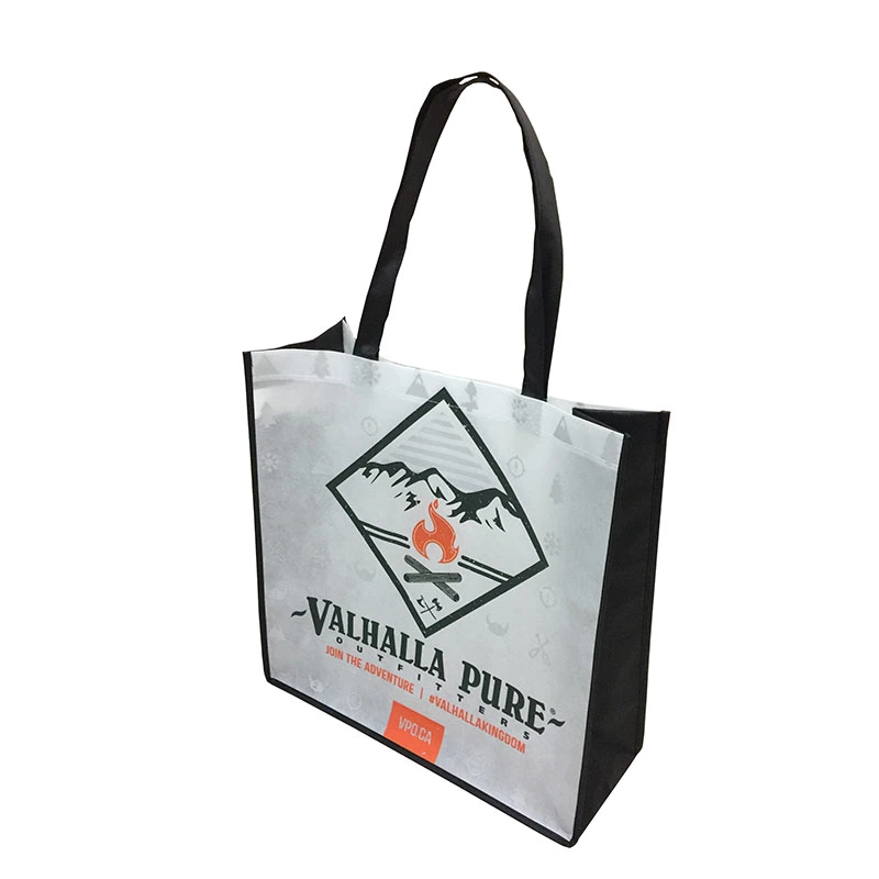Polypropylene PP Non Woven Customized Logo for Promotion Clothing Shoes Packaging Shopping Bag with Die Cut Handle