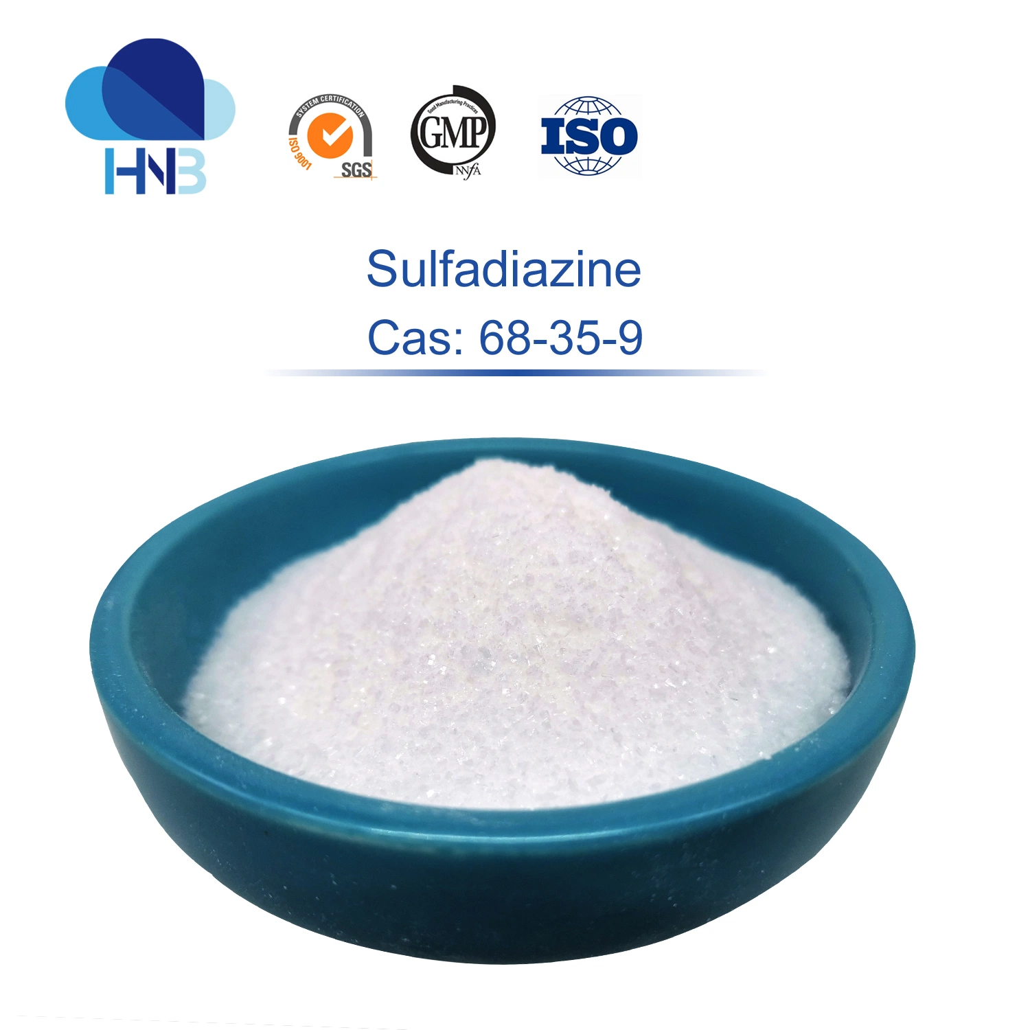 Anti-Infective CAS 68-35-9 Sulfaquinoxaline Sodium 99% Sulfadiazine