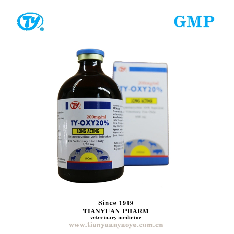 Oxytetracycline Injection 5%, 10%, 20% La Veterinary Medicine Drug for Animals