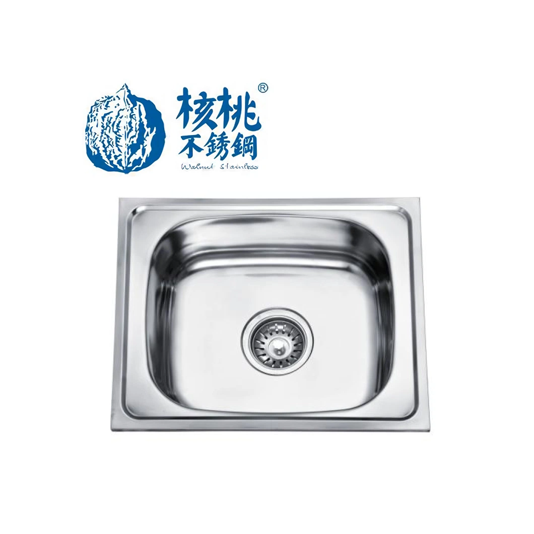 Stainless Steel Kitchen Sink, Single Bowl Kitchen Sink One Piece Forming Ws5040 Stainless Steel Kitchenware