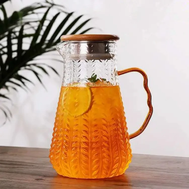 Wholesale/Supplier Hot Cold Water Iced Tea Pitcher Water Jug Glass Pitcher with Lid