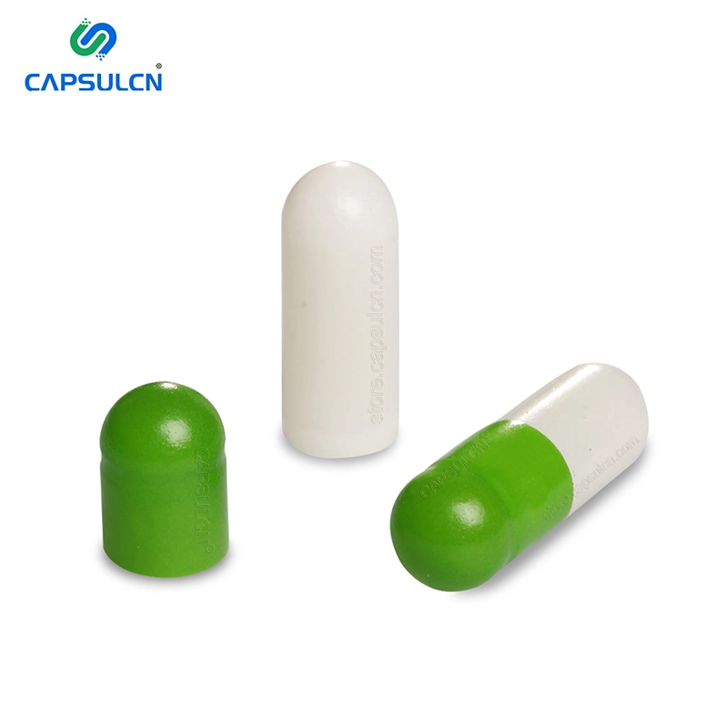 Capsulcn HPMC Mix of Green and White Support Customization Kosher Certified Empty Vegetarian Capsule Vegetarian Capsule Shell