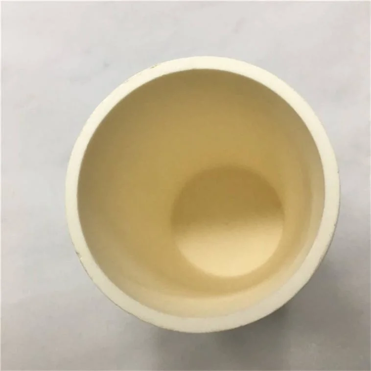 Refractory High Purity MGO Ceramic Cup Shaped Crucible Precious Metal Smelting Pot