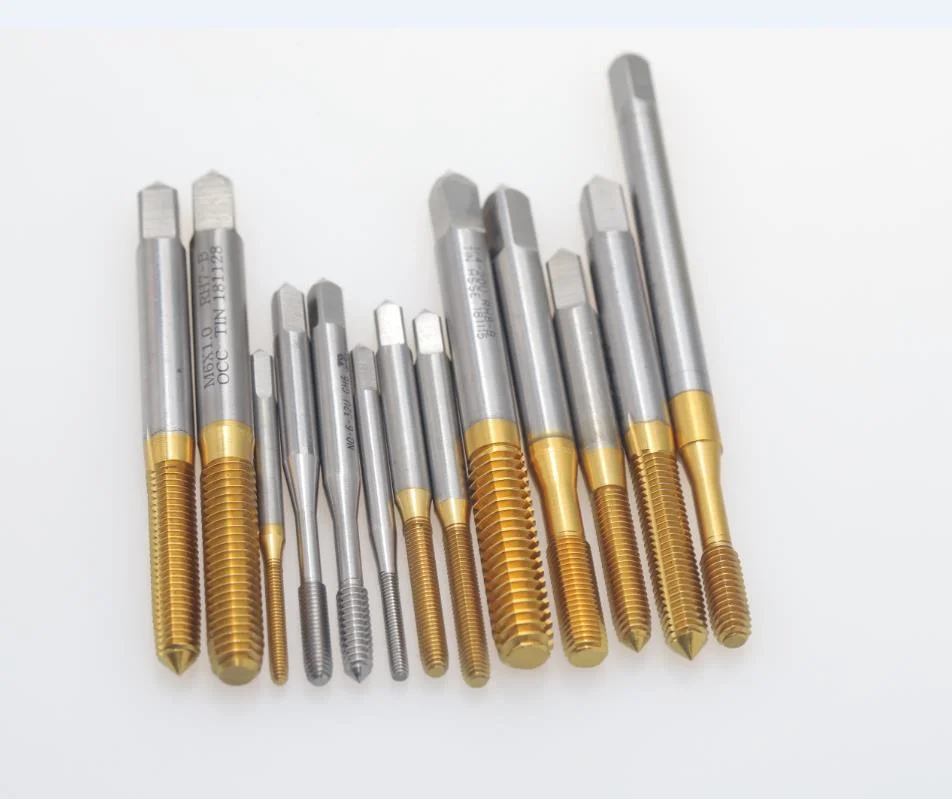 High quality/High cost performance HSS Forming Taps with Tin Coating M5*0.8