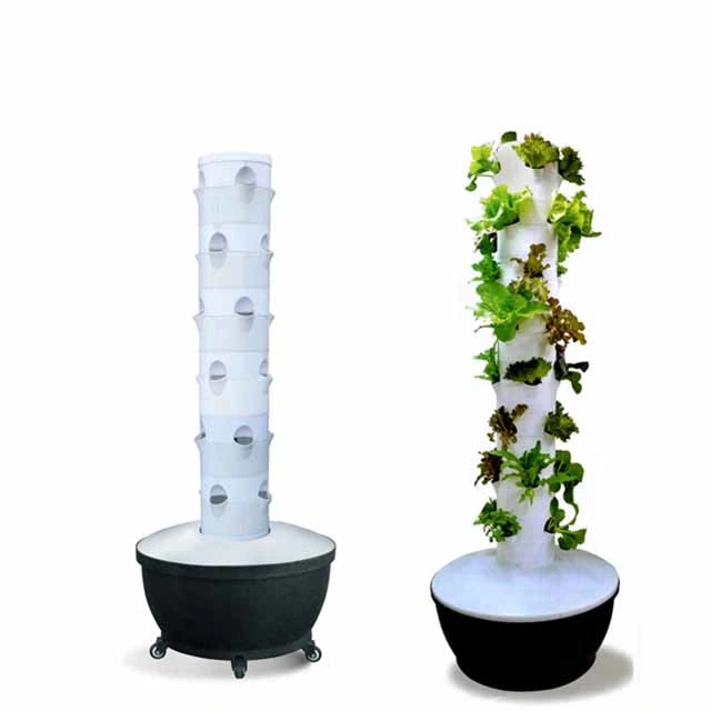 Hydroponics System Vertical Grow Tower Strawberry Vertical Gardening Tower Pots