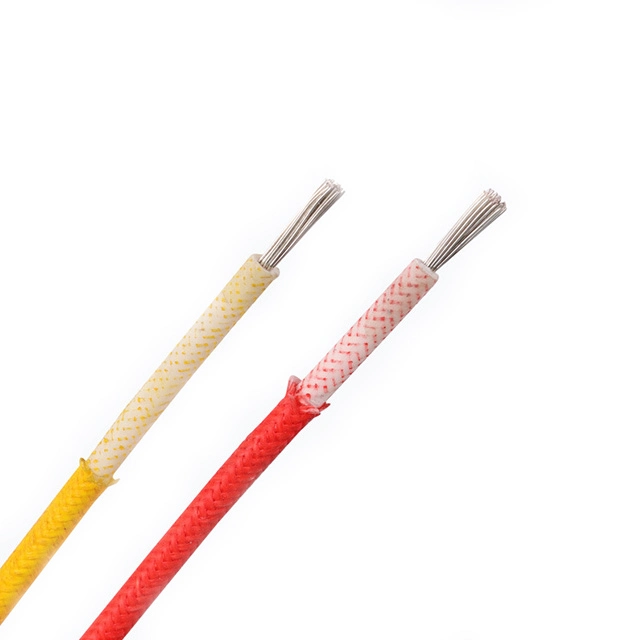 CCC UL3122 1.0mm 0.3mm~10mm High Temperature and High Flexibility Silicone Rubber Insulated Fiber Glass Braided Wire