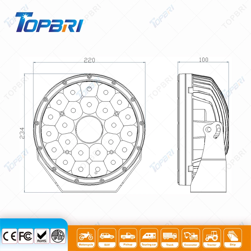 Laser Auto Lamp LED PAR Work Lamp for Suzuki Car Offroad Excavator