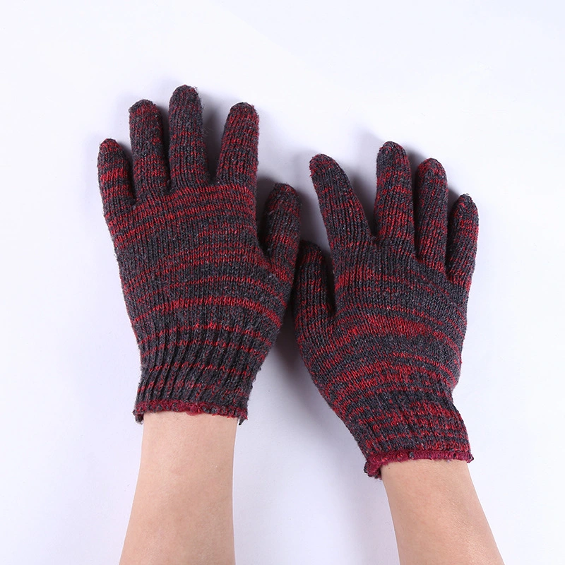 Custom Logo Factory Supply 7/10 Gauge Custom Daily Housework Driving Knit Thin Cotton Gloves for Household Gardening Comfortable Gloves