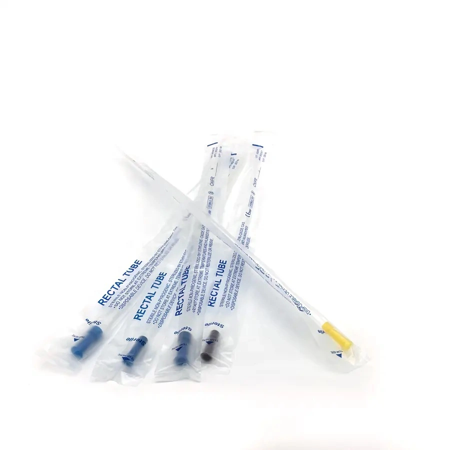 Disposable PVC Nelaton Cathter Latex Free Rectal Catheter