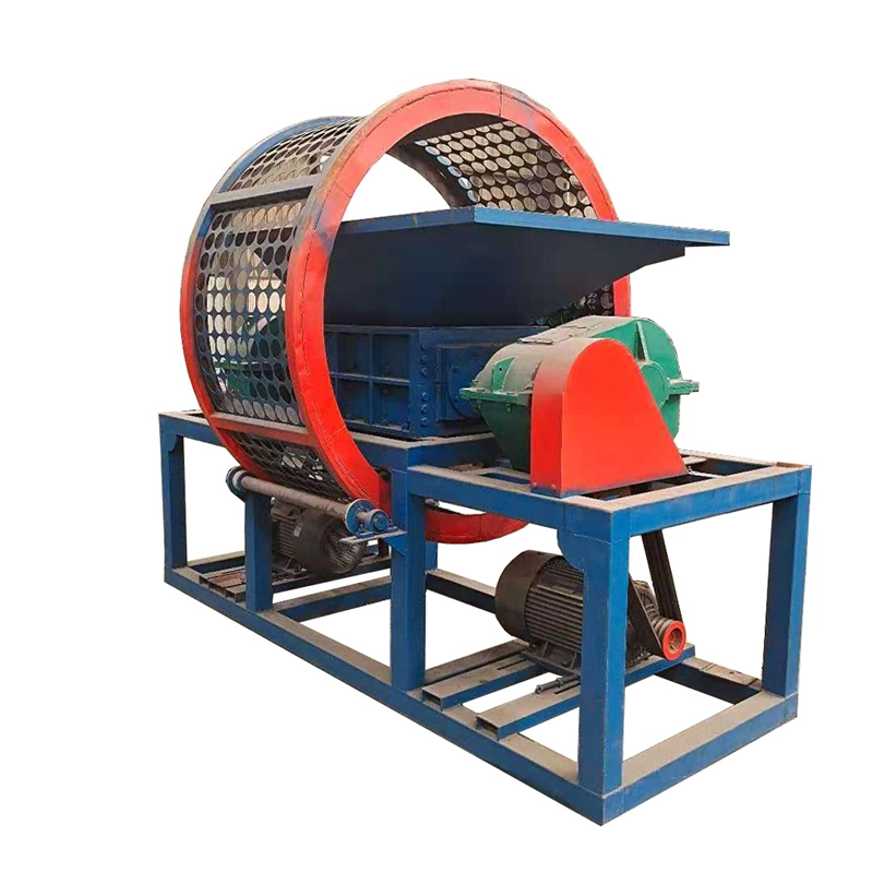 Tire and Rubber Crushing Shredder Machine