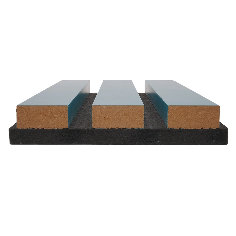 Construction Material Sound Diffuser KTV Slat Wood Acoustic Wall Panel