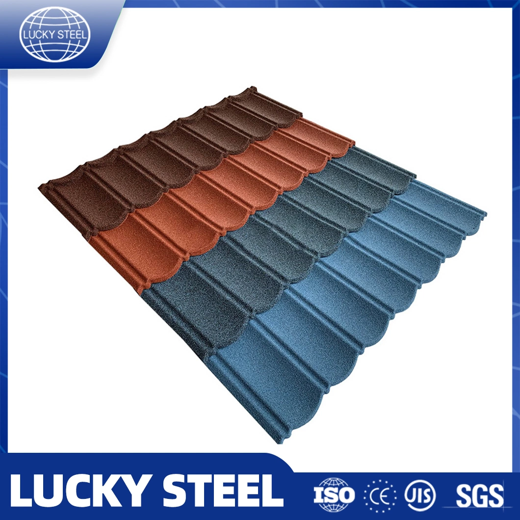 10% de descuento Color Stone Coated Metal Steel Roofing Sheet Materials in China